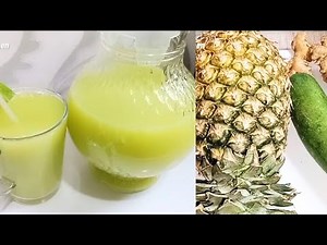 How To Make Healthy And Refreshing Ginger Pineapple And Cucumber Juice For Detox And Weight Loss