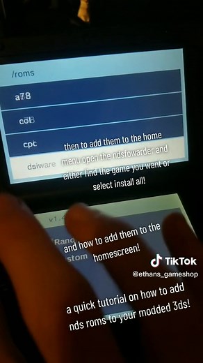a quick tutorial on how to install nds roms! using the twilight menu #homebrew #modding #2dshomebrew #3dshomebrew #3dsmodding #dshomebrew #new3dsxl #new2dsxl #2ds #3ds #smallbusinesscheck #smallbusiness