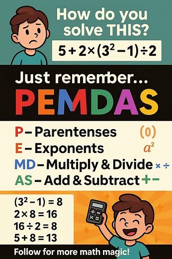 This Math Rule Will Save You! 🔥 PEMDAS Made Easy
