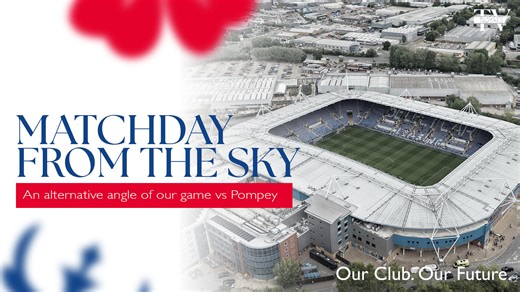 Matchday from the sky ✈️ View Saturday's friendly against Pompey from a different angle 👇 https://youtu.be/YFk30Cjxch4 | Reading Football Club