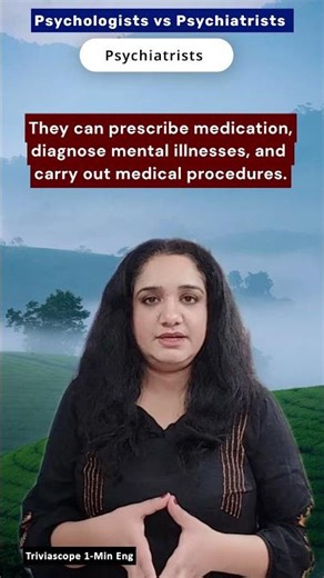 Psychologist vs Psychiatrist | Key Differences in 1 Min #trending #new #medicalenglish #difference