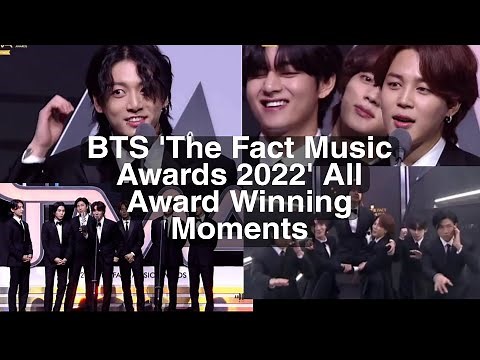 BTS 'The Fact Music Awards 2022' Award Winning Moments