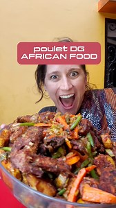 Le poulet DG camerounais Ingrédients: L’AMOUR POUR TON PROCHAIN et: 1 poulet 5 oignons 1 gousse d’ail 1 branche de céleri 2 poireaux (ou 1 gros) 2 poivrons (ou 1 gros) 5 tomates 5 carottes 1 haricot vert 6 doigts Plantain 2 sachets épice Chicken (The Chef) 1 sachet curry (The Chef) 1 poivre blanc de Penja (The Chef) Sel Huile #recette #poulet #africanfood #cameroun | Melo Aleau