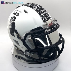 Mini casque de football pour papa le meilleur au monde - Base blanche mate CADEAU PARFAIT Riddell avec cristaux ! - Etsy France