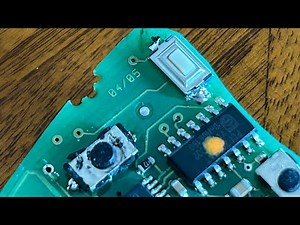 Saab 9-3 Key Fob (Remote) Micro Switch Replacement - Part 2