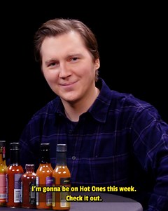 39K views · 37 reactions | & now a special announcement from this week’s guest on Hot Ones, Paul Dano.  | First We Feast | Facebook