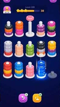 Nut Sort color level 109 #nutsort #nutsortsolution #nutsortwalkthrough #nutsortgameplay #games