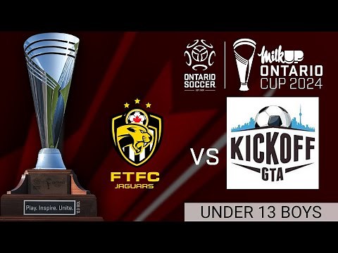 U13 Boys Final - First Touch Oakville vs. Football Academy Richmond Hill - 2024 MilkUP Ontario Cup