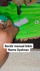 cara bordir bikin nama di jilbab #tutorial #bordir #reels #viral | Iwan Kurniawan