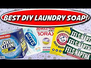 DIY Homemade Laundry Detergent Cheaper, Effective & Easy! 🧼💰 Borax, Washing Soda, Zote & More!