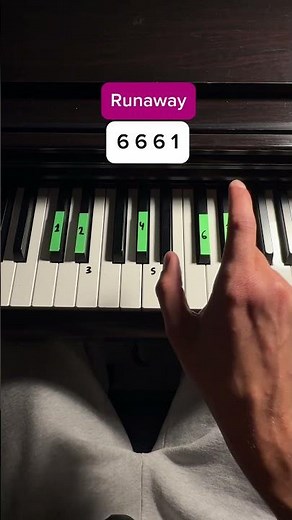 Runaway (Kanye west) #piano #tutorial #pianotutorial