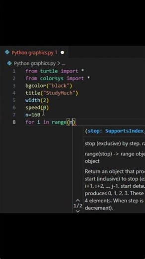 Python Turtle Magic 🐢 | Beautiful Design in 16 Lines of Code #Python #PythonTurtle #TurtleGraphics