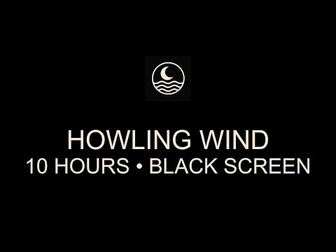 10 Hours Howling Wind • Black Screen for Sleep, Focus & Deep Relaxation