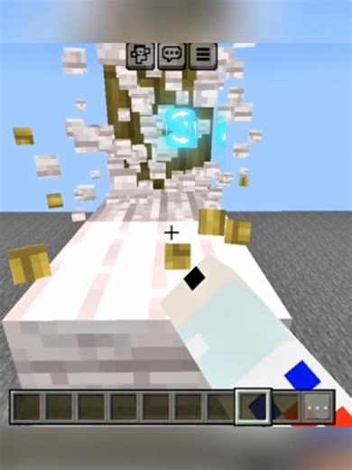 APAKAH KAMU BISA TAHAN TAK KEDIP MATA SELAGI AKU MENAMBANG BLOCK INI? || PART 43 #minecraft #shorts