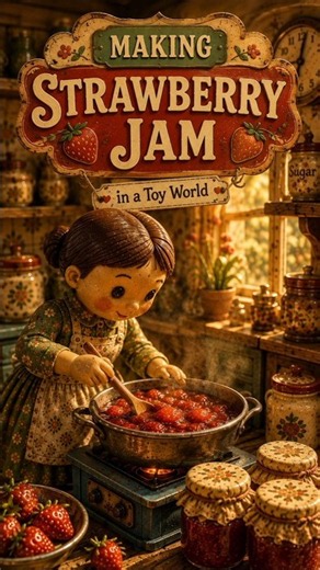 Make Strawberry jam in Toy World🍓