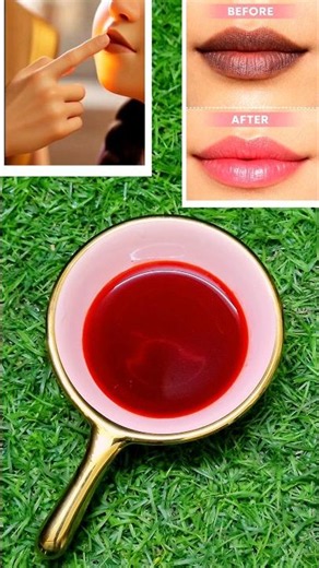 💋Do you want Baby soft pink lips naturally😲😲 Try this natural homemade remedy🩷🩷 #lips #shorts#beauty