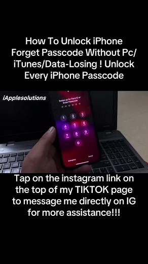Like and follow for more… How To Unlock iPhone Forget Passcode Without Pc/iTunes/Data-Losing ! Unlock Every iPhone Passcode! #How_To_Unlock_iphone #Unlock_Passcode_Locked_iPad #How_To_Reset_iPhone #How_To_Reset_Unavailable_iPhone #lockediphone