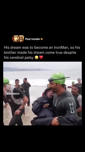 True strength of brotherhood #ironman #marathon #realhero #inspire #brothers