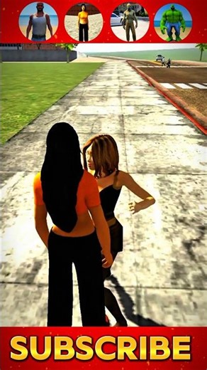 Franklin vs Girl vs Zombie vs Hulk 🎮 Challenge 😱 in indian 🇮🇳 Bike Driving 3D 🎮 #franklin #challenge