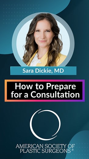 Preparation is key!  ASPS Member Surgeon Dr. Sara Dickie (@sarasurgery) has all the details for making the most out of your plastic surgery consultation. #PlasticSurgeryConsultation #PlasticSurgeryPrep #AestheticSurgery #CosmeticSurgery #AestheticJourney #Aesthetics #ASPS #PlasticSurgery | American Society of Plastic Surgeons (ASPS) | Facebook