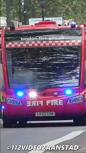 CSU bus (Command Support Unit) 12 London Fire Brigade responding in Central London!