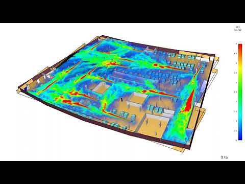 3D Velocity of Jet fans - Pyrosim simulation results - Parking Fire [Course link in Description]