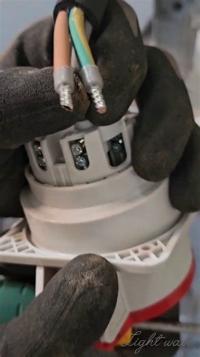 Industrial socket installation #electrician #cables #electricity #CableWork #electricalwork #Panel #electricianlife #panels #electrical | Light Wave