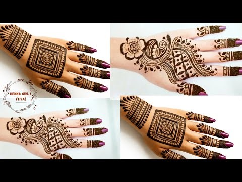 New simple & Easy backhand mhendi designs .🔥Step by Step mhendi tutorial