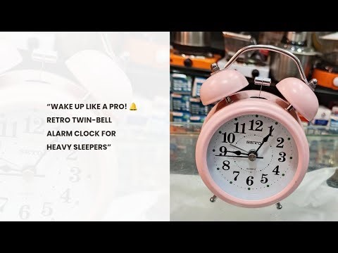 “Wake Up Like a Pro! 🔔 Retro Twin-Bell Alarm Clock for Heavy Sleepers”