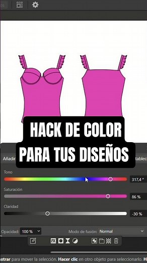 Cómo cambiar colores RÁPIDO en Affinity Designer (Moda)