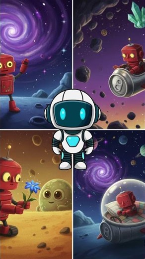 A RED ROBOT #kidsstory #cartoon #learningpoem #learningpoem #childrensbook #childrensliterature