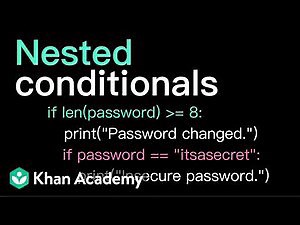 Nested conditionals | Intro to CS - Python | Khan Academy