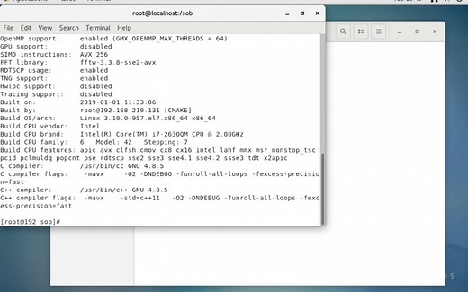 GROMACS 2018.4在CentOS 7.6下的安装过程演示