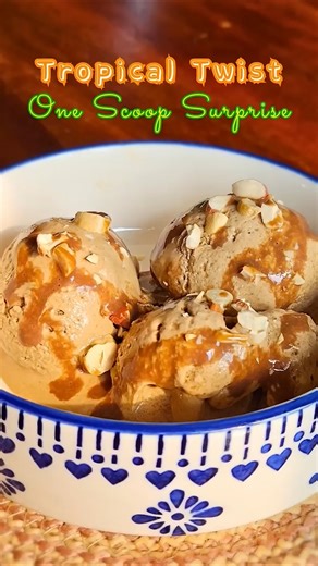 🌴Would you try? ❤️Tropical Coffee Ice Cream You Didn’t Know You Needed! 🥥☕#shorts #icecream #summer