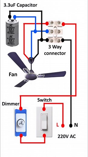 Ceiling Fan Connection diagram || Fan regulator connection | @life_of_electrician ⚡Life Of Electrician #instagram #electrician #viral #video #lifeofelectrician #shorts #short #electronic #ceilingfan #electrician #electricianlife #electricianproblems #electrical #electricals #electronics #instagood #instagram#shorts #short#viral #viralvideos #follow #lightfitting #reels#wireman #trending #explorepage Instagram | Kaif Shaikh