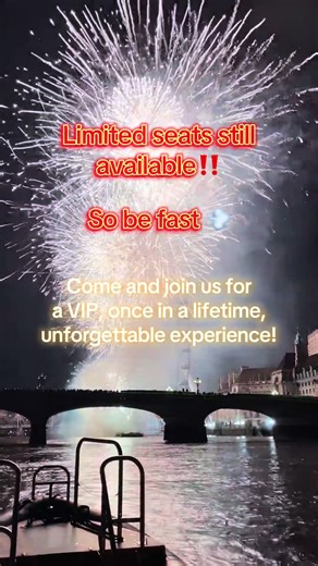 🚨 LAST CHANCE 🚨 NYE on the Thames like never before 🎆 Front-row fireworks • 360° views • VIP experience LOWEST prices yet – very limited tickets Don’t miss it. Book now. #thamesribexperience #newyears2025 #londonfireworks #newyearseve2025 #trending