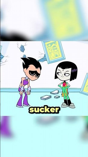 Raven Tricks Robin! #reels #teentitansgo #dc #shorts #funny