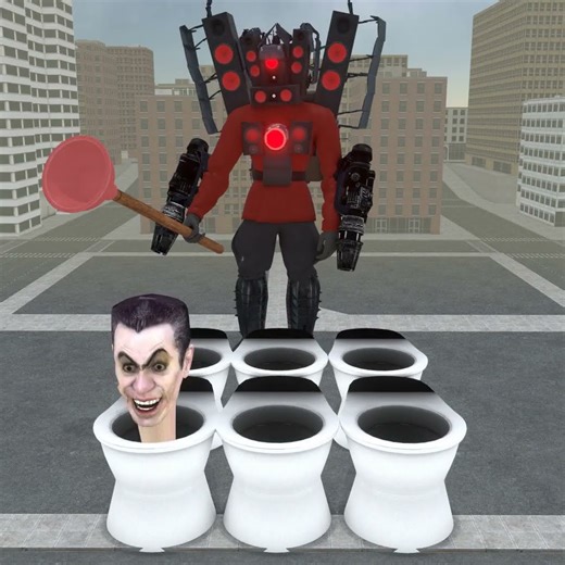 Titan Speakerman Destroys Skibiditoilet #Short #Funny