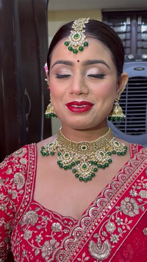 The charm that every bride deserves and the compliment that every makeup artist seek ♥️ #fyp #foryoupage #bride #bridalmakeup #nepalibride #kathmandu #rautahat