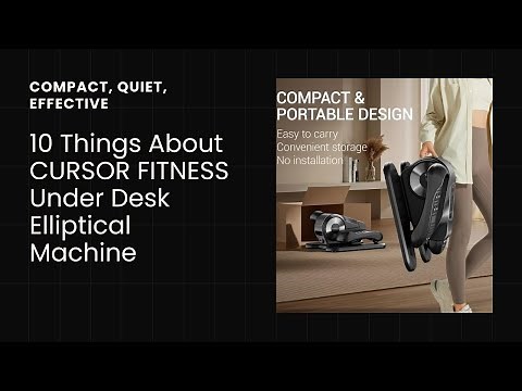 10 Reasons You NEED the CURSOR FITNESS Under Desk Elliptical – The Ultimate Office Workout!
