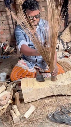 Amazing Traditional Broom Making Skill You Have Never Seen Before! 🧹✨