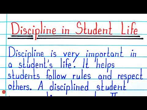 Essay on Discipline in Student Life | Students Must Watch | Easy + Powerful | Value of Discipline