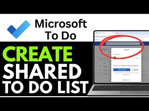 How To Create a Shared To Do list in Microsoft To Do 2025 (Beginner's Guide)