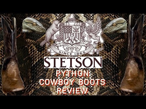 Stetson chocolate python cowboy boot review