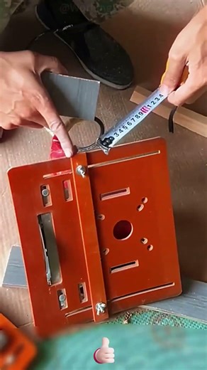 Self made fixed scale cutting machine baffle tool 🛠️📏 #shorts
