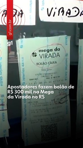 🤑 Mega da Virada - Um grupo de apostadores de Passo Fundo, na Região Norte do RS, fez um bolão de R$ 300 mil na Mega da Virada deste ano, que vai sortear o maior prêmio da história: R$ 1 bilhão. "É 99% certo que a gente ganha uma quadra! E partindo de um acerto de quadra, só faltam dois números para a gente conseguir ganhar a Mega. Essa é a nossa grande jogada!", empolga-se a advogada Patrícia Alosivi, uma das participantes do bolão. Apesar da empolgação, os números mostram o tamanho do desafio