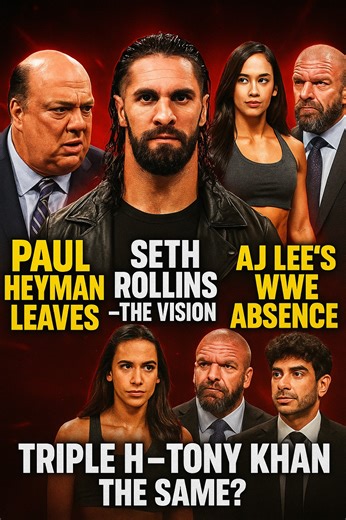 88K views · 1.3K reactions | Paul Heyman SHOCKS Seth Rollins! AJ Lee’s Mysterious WWE Absence & Triple H vs Tony Khan Truth #WWE #WWENews #PaulHeyman #SethRollins #AJLee #TripleH #TonyKhan #WWE2025 #WWELive #WWERumors #WWEUniverse #ProWrestling #WrestlingNews #WrestlingCommunity #WrestlingFans #WWETrending #WWEUpdate #WWEHighlights #WWEStoryline | Rowdy Gamer | Facebook
