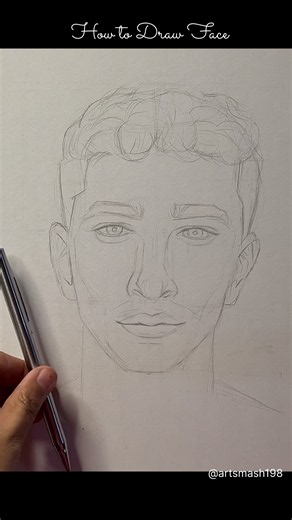 How to Draw Anyone’s Face😱#facedrawing #shorts
