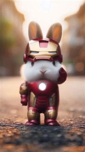 Cute Rabbit Dancing to Iron Man Song