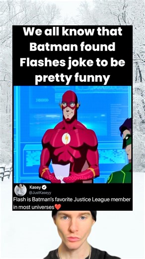 We all know that Batman found Flashes joke to be pretty funny
